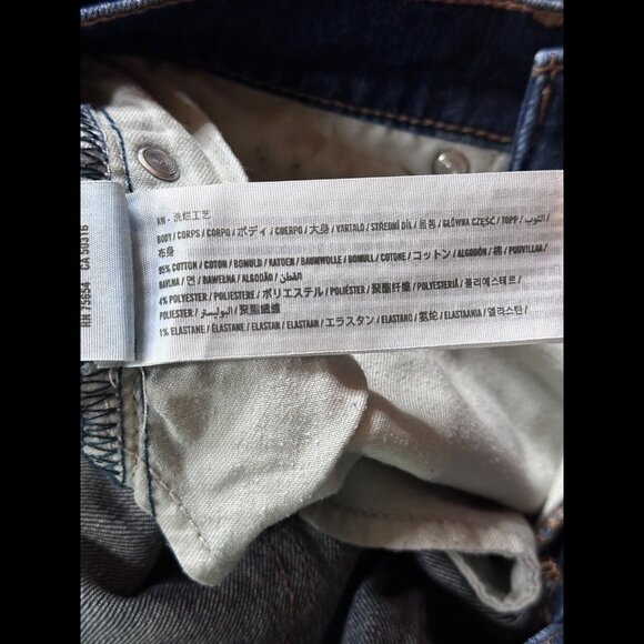 Abercrombie & Fitch Jeans 30 x 32 Mens Blue Dark Wash Straight Stretch Denim - Picture 9 of 9